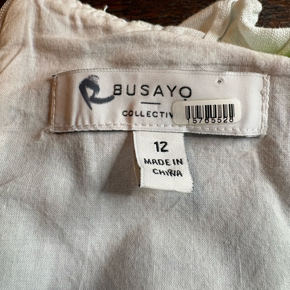 Busayo Collective One-Shoulder Tie-Dye Maxi Dress. Size 12 - Picture 8 of 10